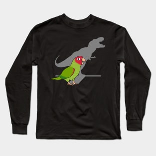 Red Masked Conure T-rex Long Sleeve T-Shirt